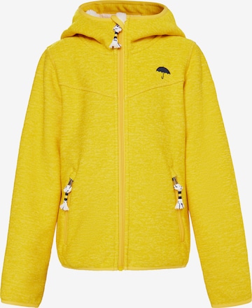 Schmuddelwedda Fleece Jacket 'Rabine' in Yellow: front