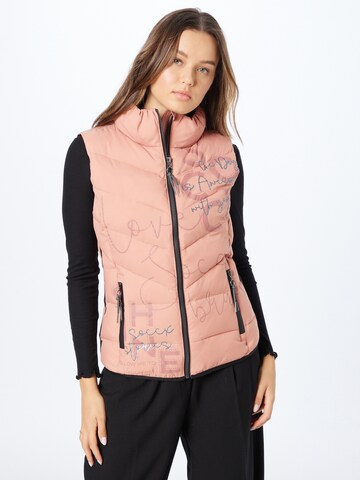 Gilet di Soccx in rosa: frontale