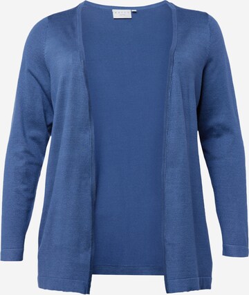 Cardigan 'Farsia' KAFFE CURVE en bleu : devant