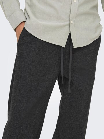 Only & Sons Regular Trousers 'SINUS' in Black