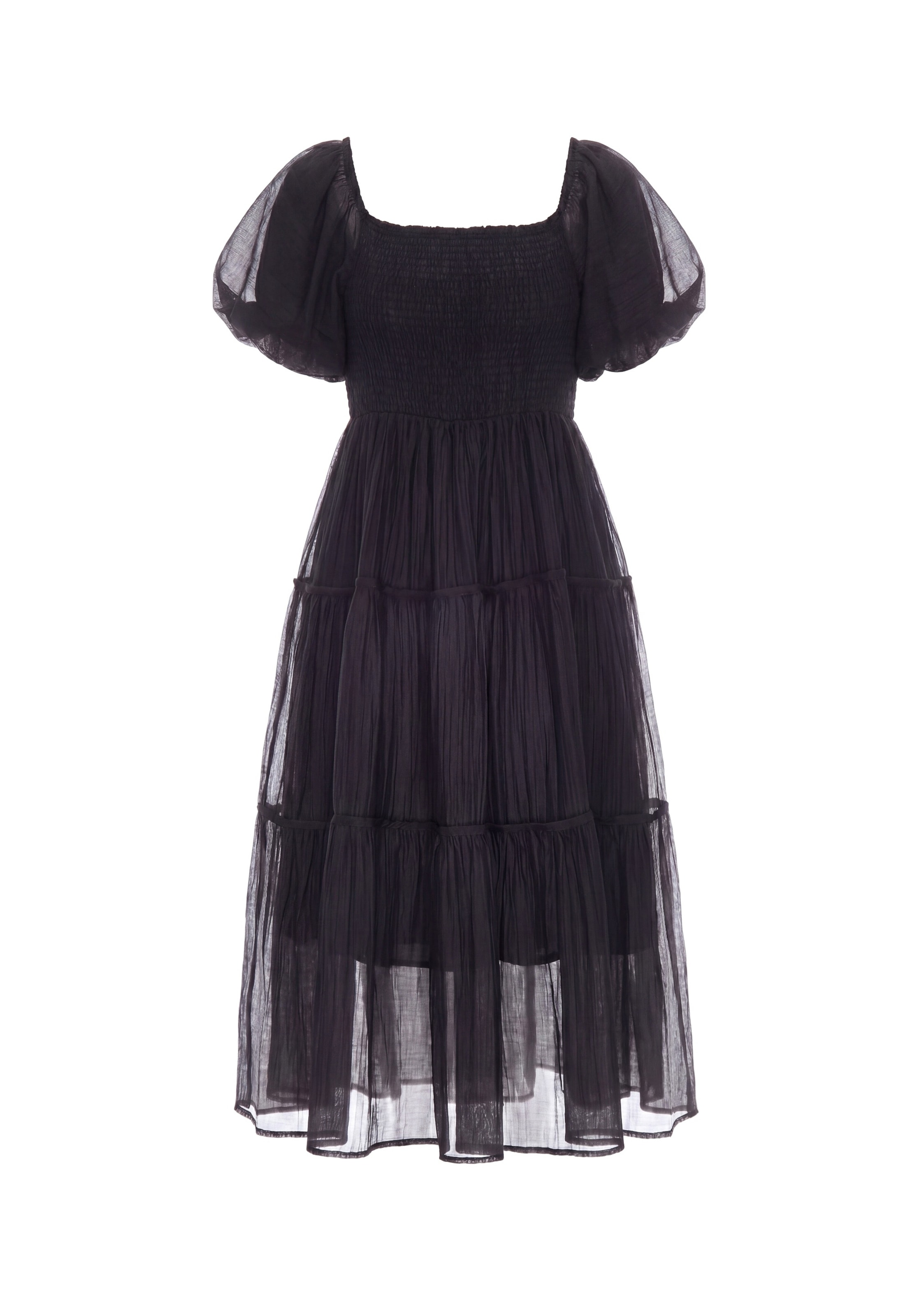 Robe d’été 'Boho' IZIA en noir