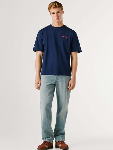 T-Shirt 'Gideon' Pepe Jeans en bleu