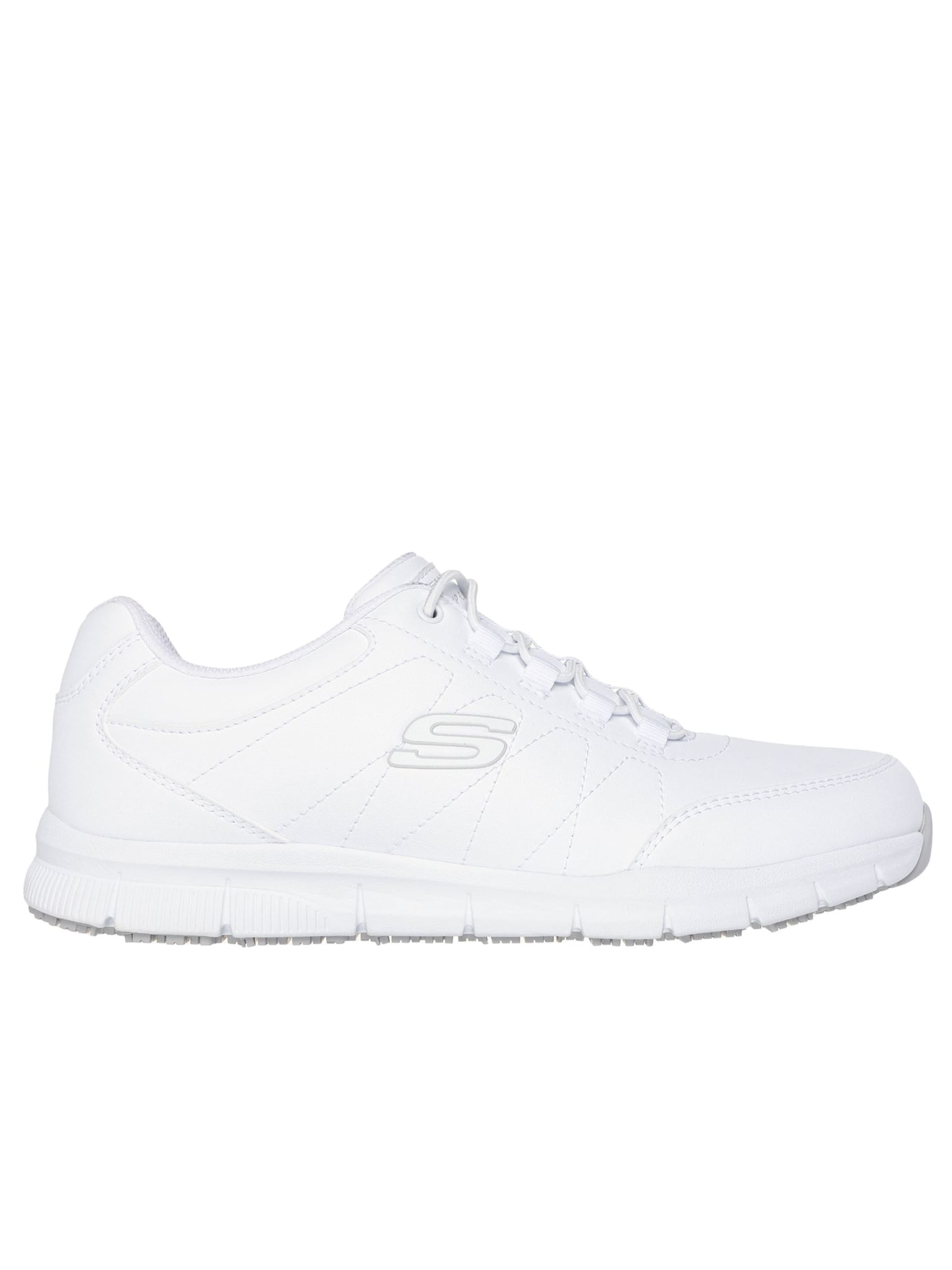 SKECHERS Classic Flats 'OSIL NAMPA' in White: front