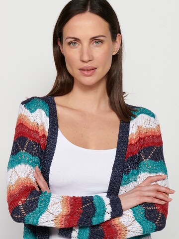 KOROSHI Strickjacke in Mischfarben