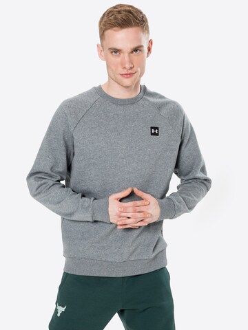 UNDER ARMOUR - Sweatshirt de desporto 'Rival' em cinzento: frente