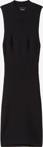 Bershka Knitted dress in Black: front