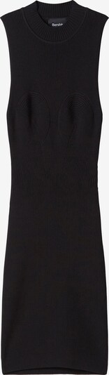 Bershka Robes en maille en noir, Vue avec produit