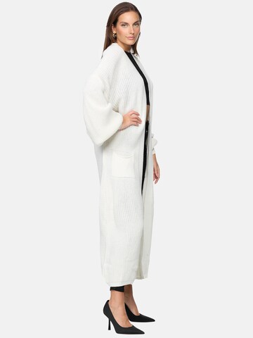 Elara Knitted Coat in White