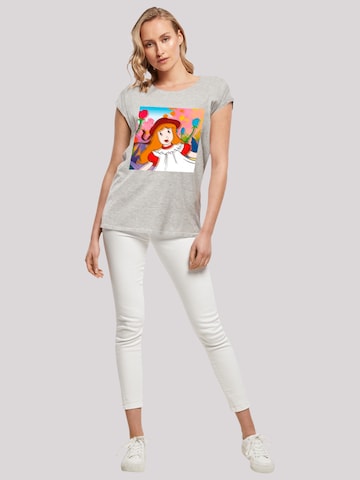 F4NT4STIC Shirt 'Alice im Wunderland Double Alice' in Grijs