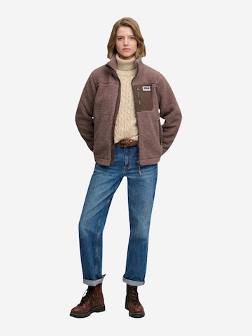 Superdry Fleece jas 'HERITAGE ZIP THROUGH FLEECE SDW2012736A' in Bruin