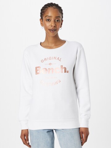 BENCH Sweatshirt 'HENNESSY' in Weiß: Vorderseite