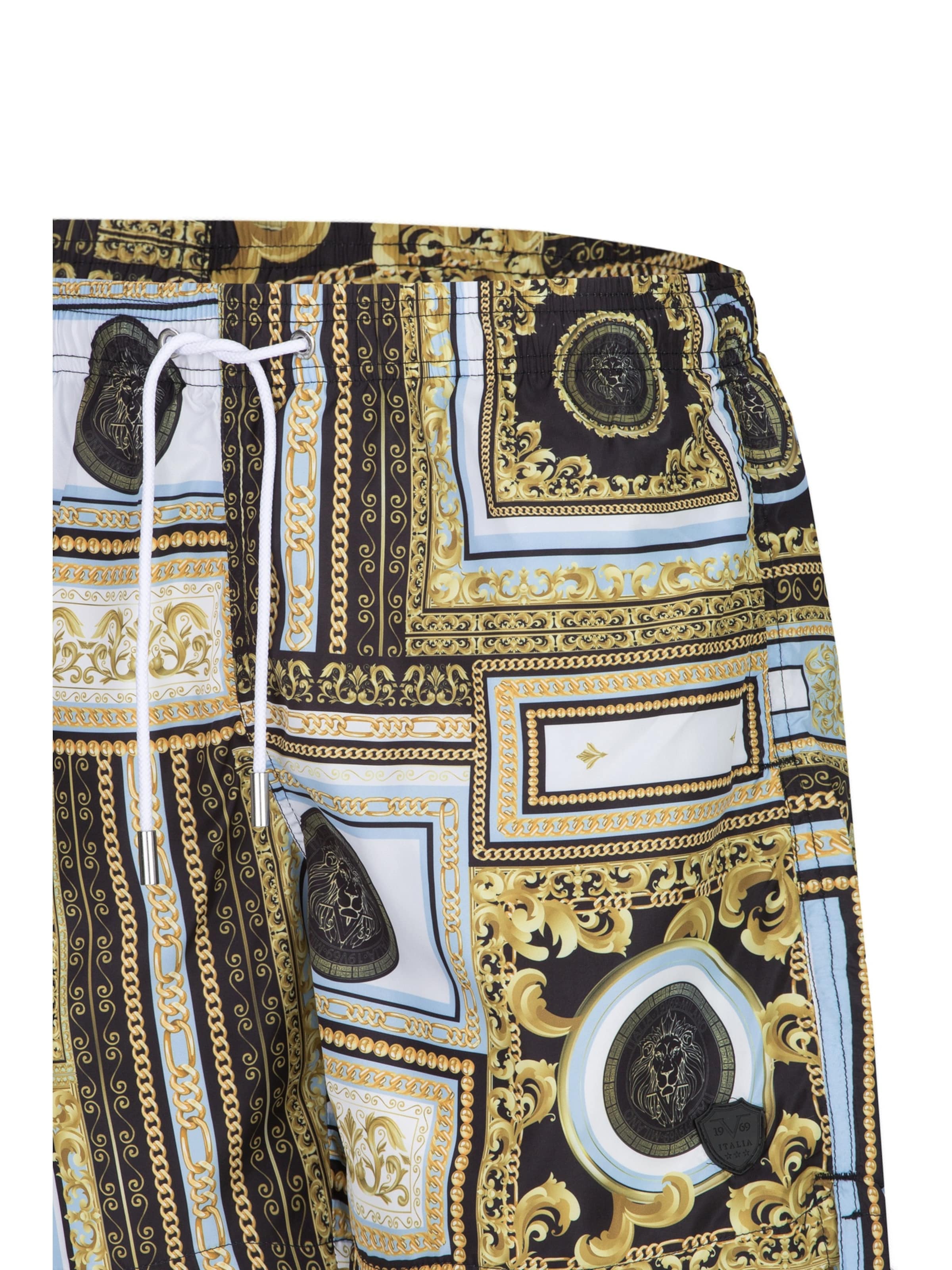 19V69 ITALIA Swimming shorts 'Siro Old Baroque' in Mixed colours