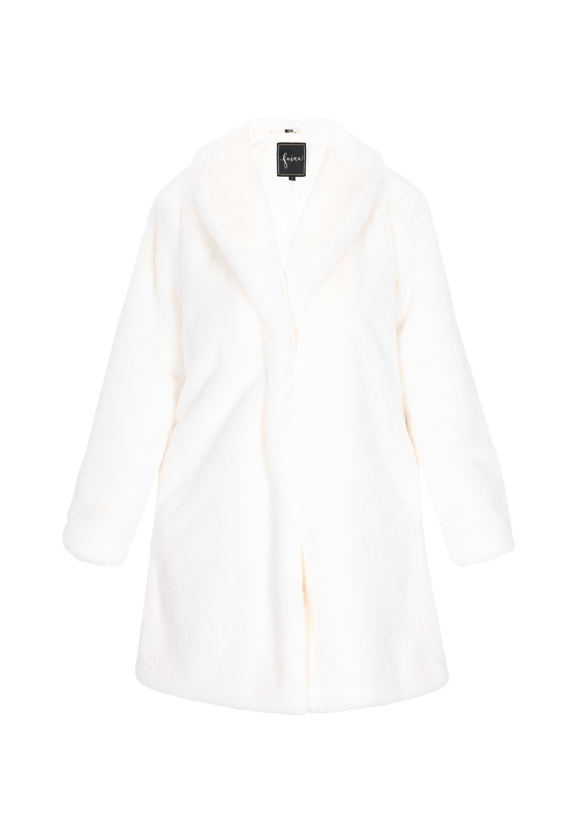 fainaZimski kaput 'Fashion Look' - bijela boja: prednji dio