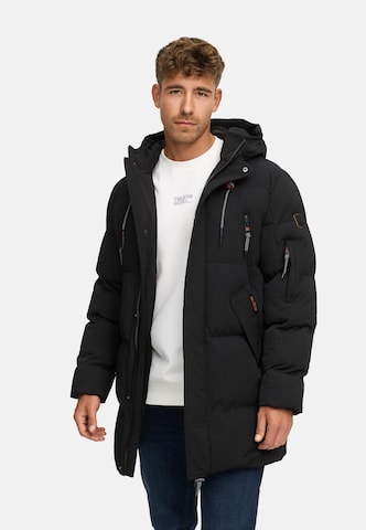 Manteau d’hiver 'INLondoy' INDICODE JEANS en noir
