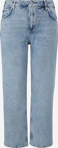 QS Wide leg Jeans in Blauw: voorkant