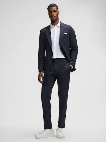 Coupe slim Pantalon à plis 'Kynd' STRELLSON en bleu