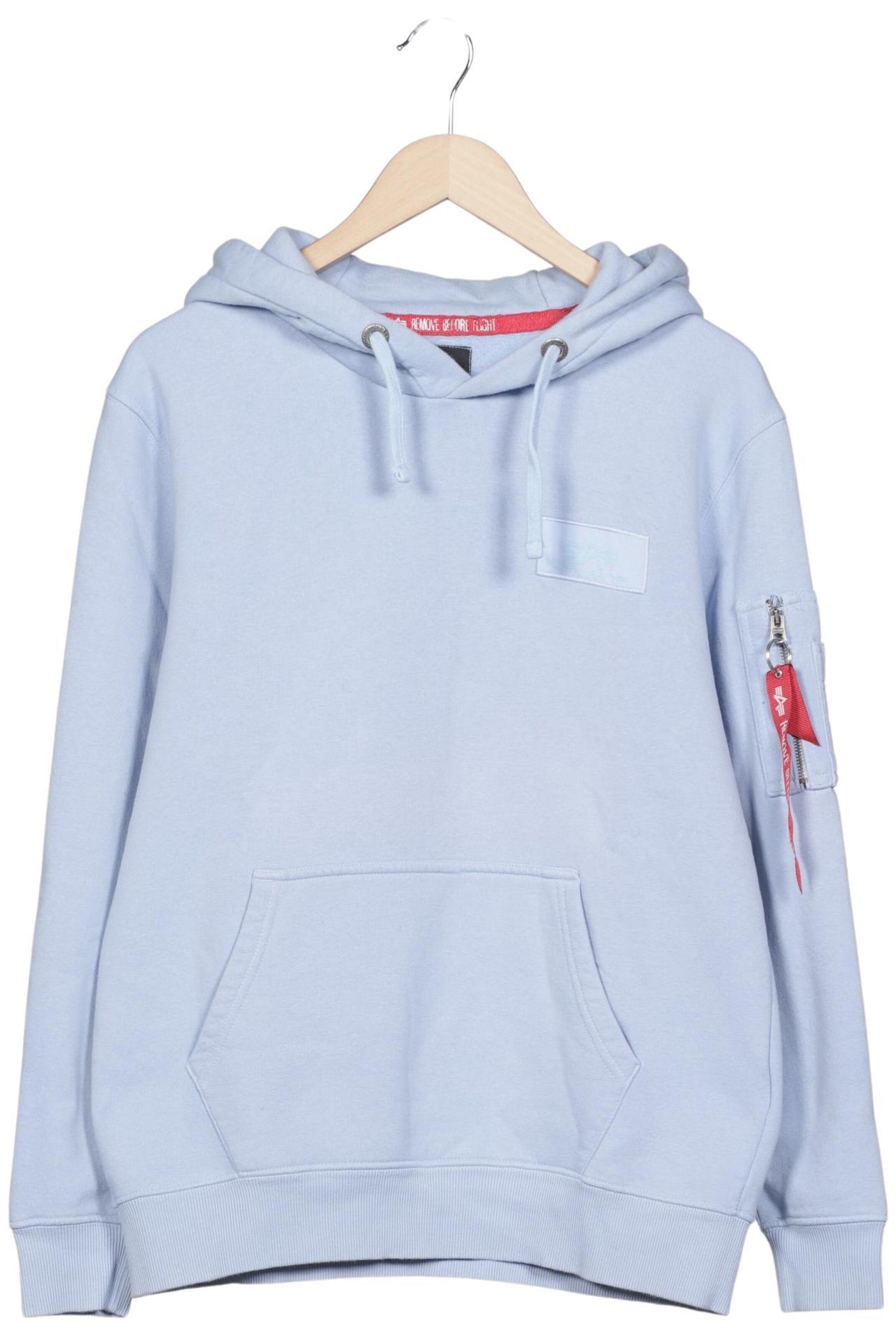 ALPHA INDUSTRIES Sweatshirt & Zip-Up Hoodie in M in Blue: front