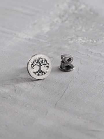 REYTEL - Pendientes 'TREE OF LIFE' en plata: frente