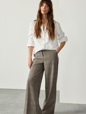 Next Wide Leg Hose in Grau