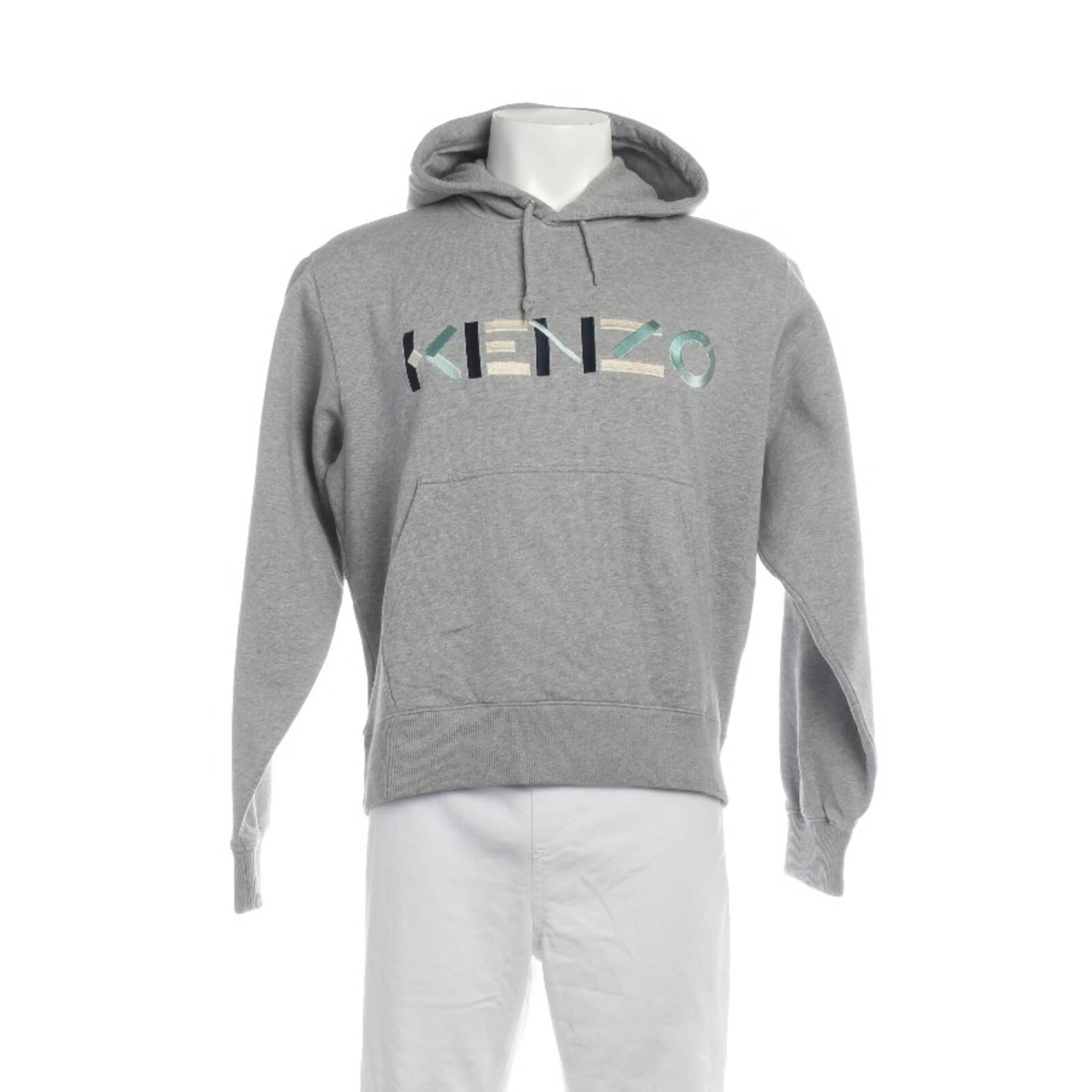 KENZO Sweatshirt & Zip-Up Hoodie in S in Grey: front