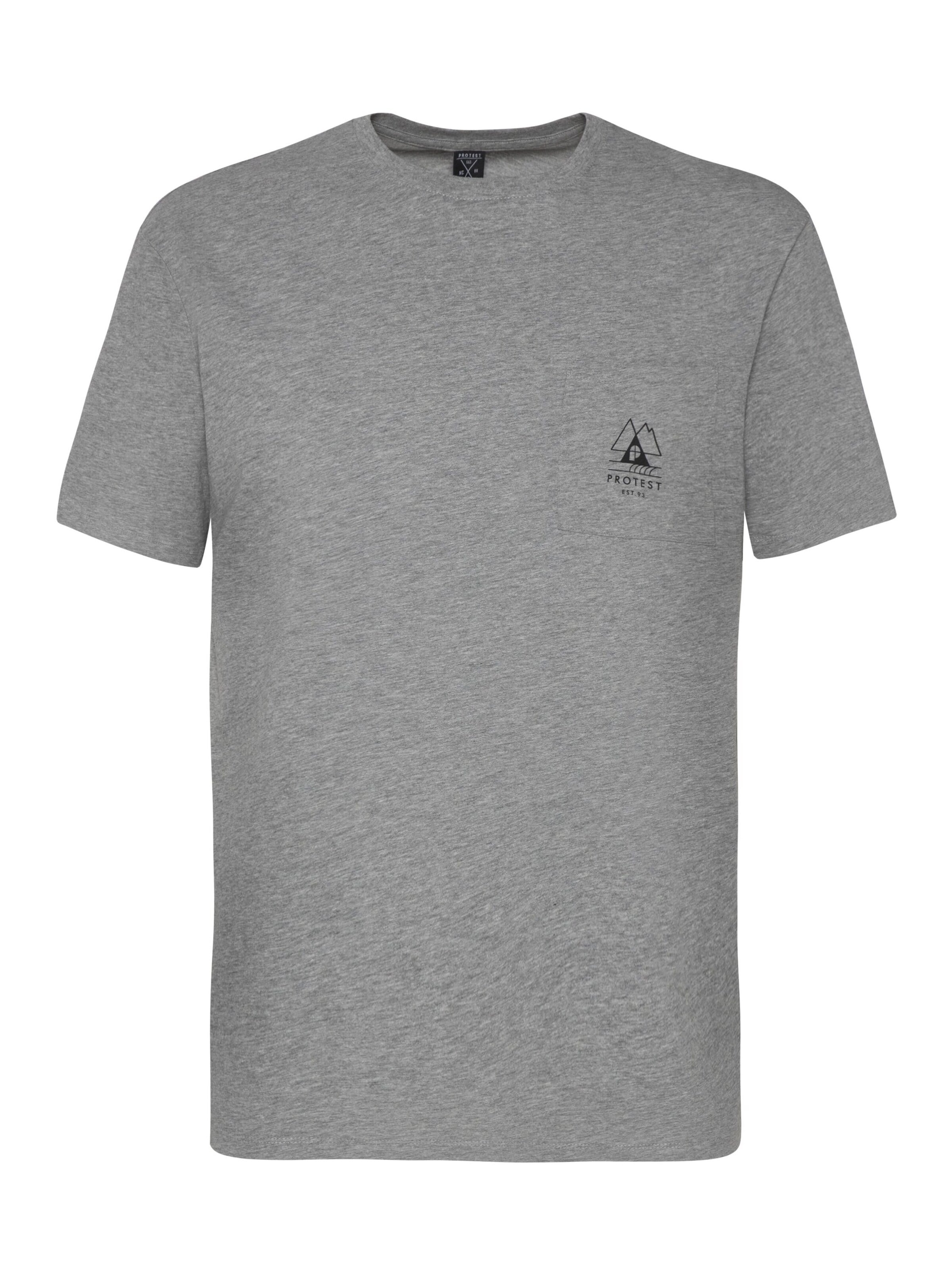PROTEST Shirt 'ISIAH' in Grijs: voorkant