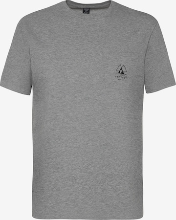 PROTEST Shirt 'ISIAH' in Grijs: voorkant