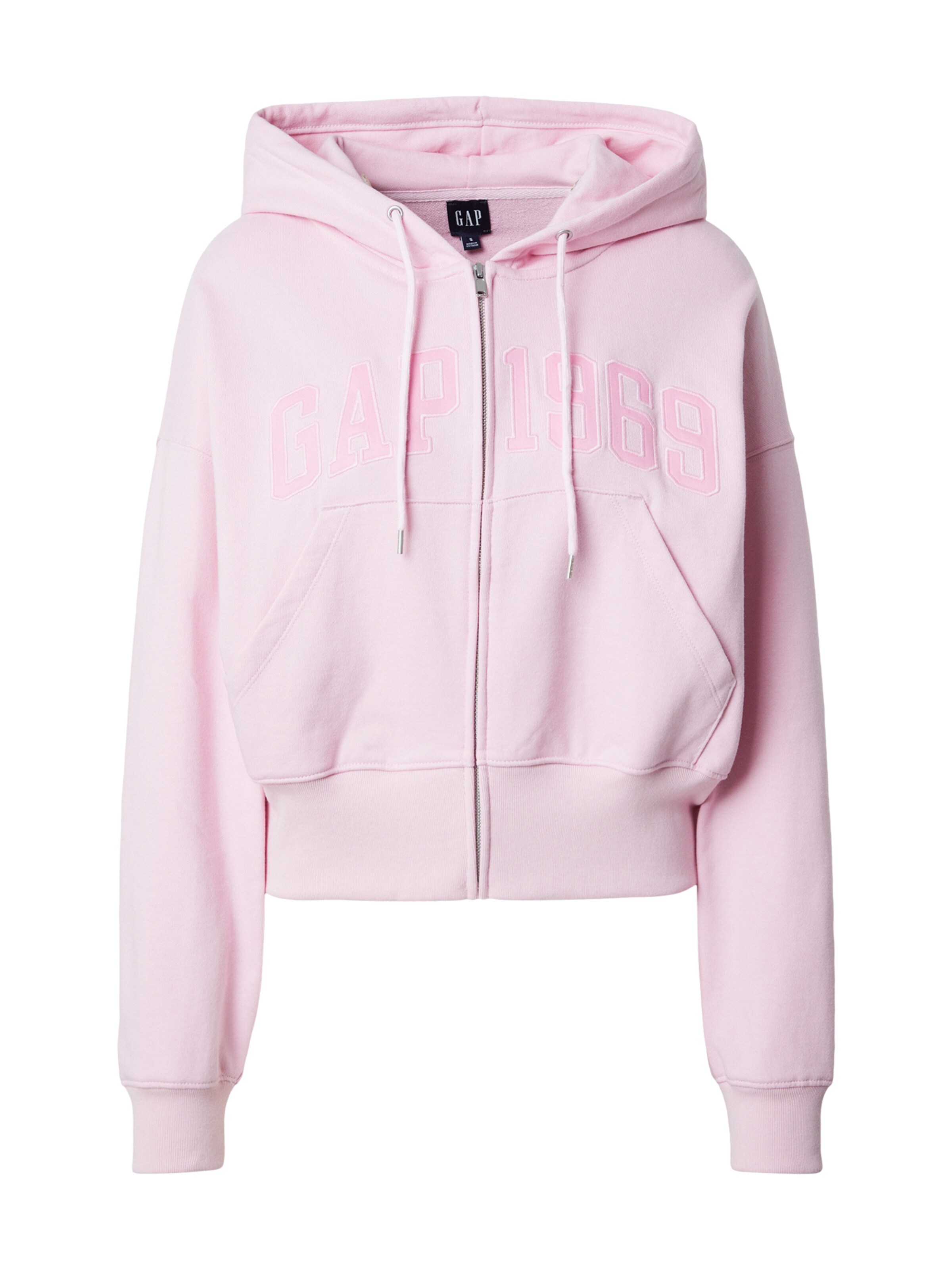 GAP Sweatjacke '1969' in Pink: Vorderseite