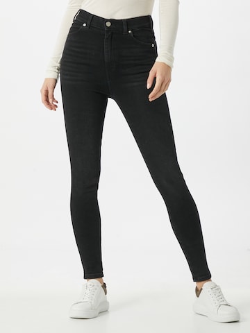 Dr. Denim Skinny Jeans 'Moxy' i svart: framsida