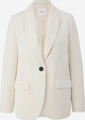 Blazer s.Oliver BLACK LABEL en blanc : devant