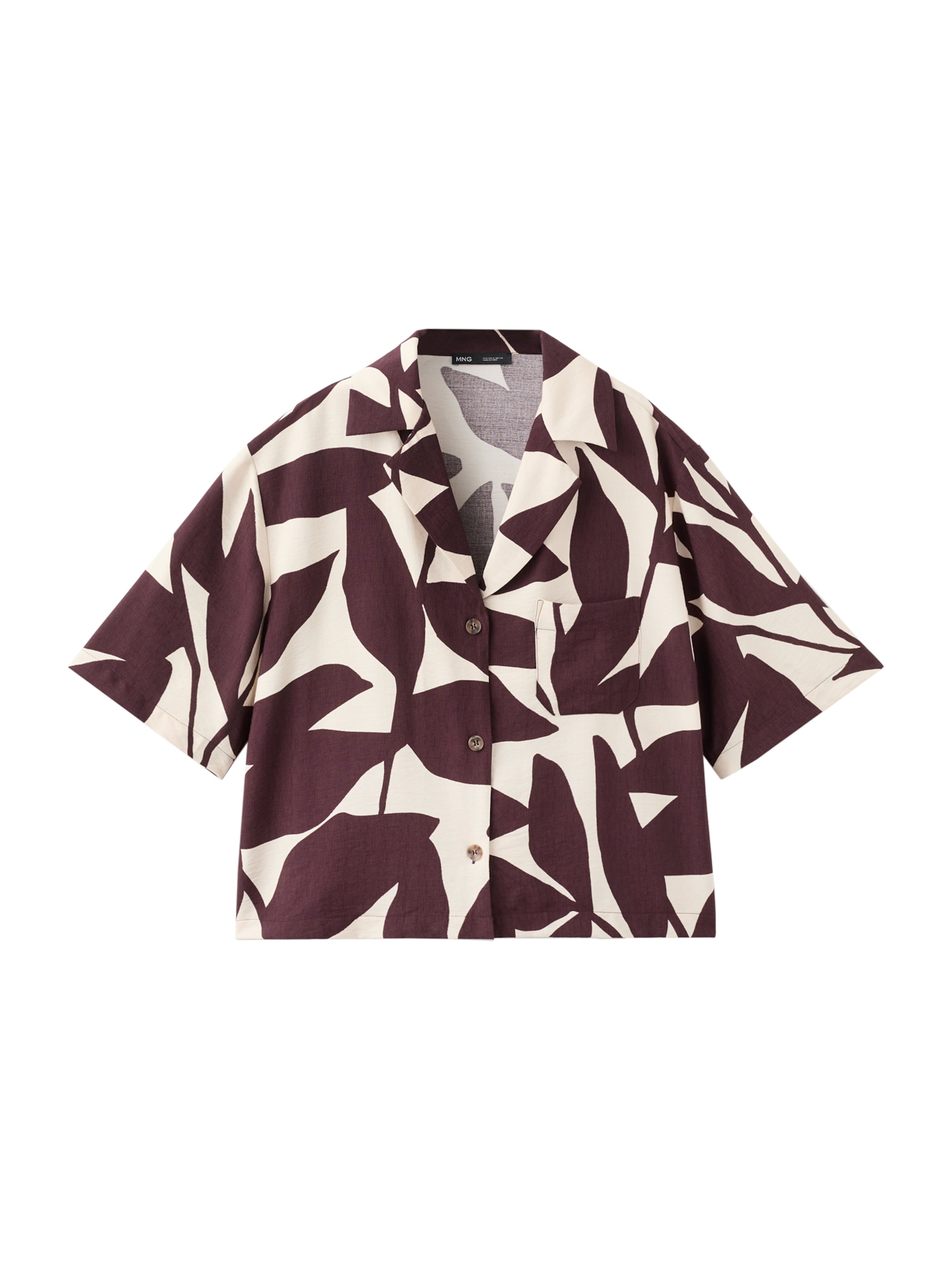 MANGO Blúz 'PLUMAS' - bézs: elől