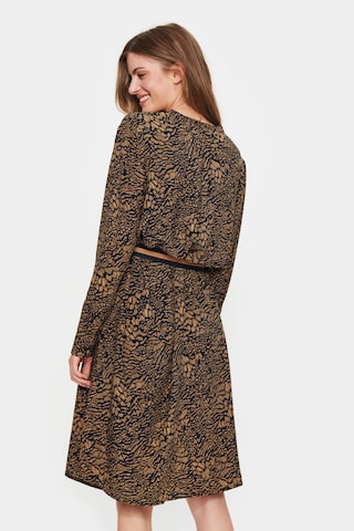 SAINT TROPEZ Shirt dress 'Palavi' in Brown