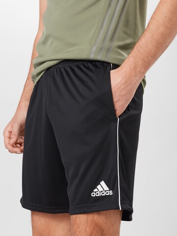 ADIDAS PERFORMANCE Regular Workout Pants 'Core 18' in Black