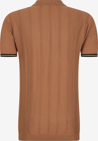 4funkyflavours - Ajuste regular Camisa 'Embrace The Grind' en marrón