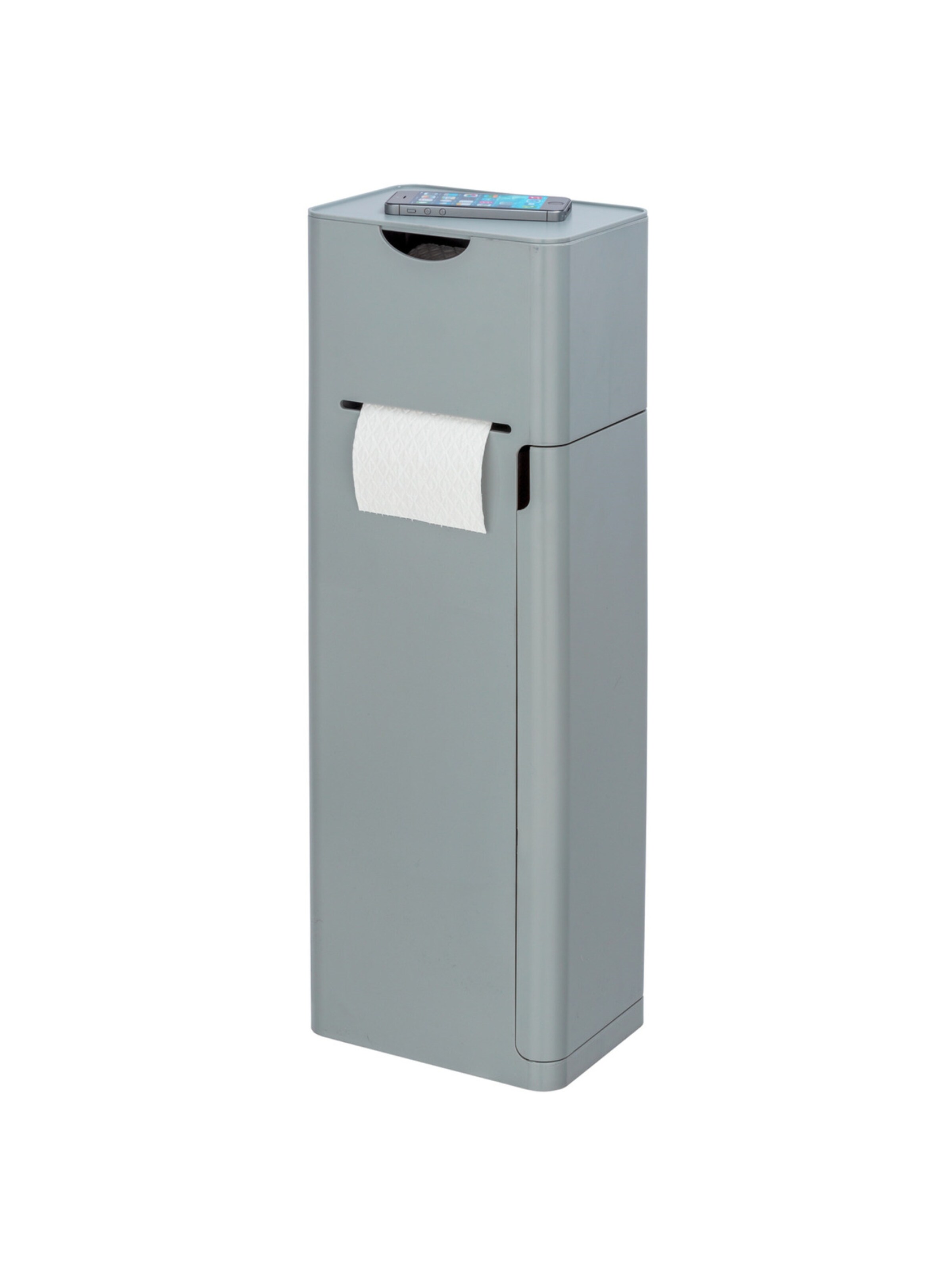 Wenko Stand WC-Garnitur in Grau: Vorderseite