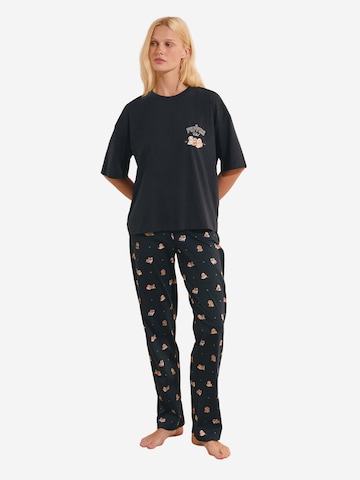 Camicia da notte 'Rupert' di ETAM in nero
