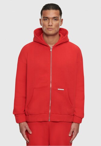 Dropsize Sweatjacke 'Bazix Republiq' in Rot: predná strana