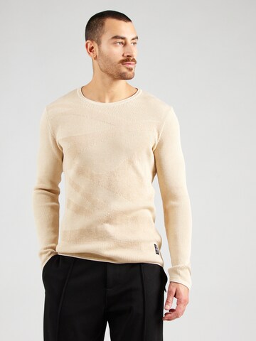 Key Largo Pullover 'MST FIELD' in Beige: Vorderseite