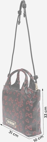 Love Moschino Handtasche 'SUPERPRINT' in Schwarz