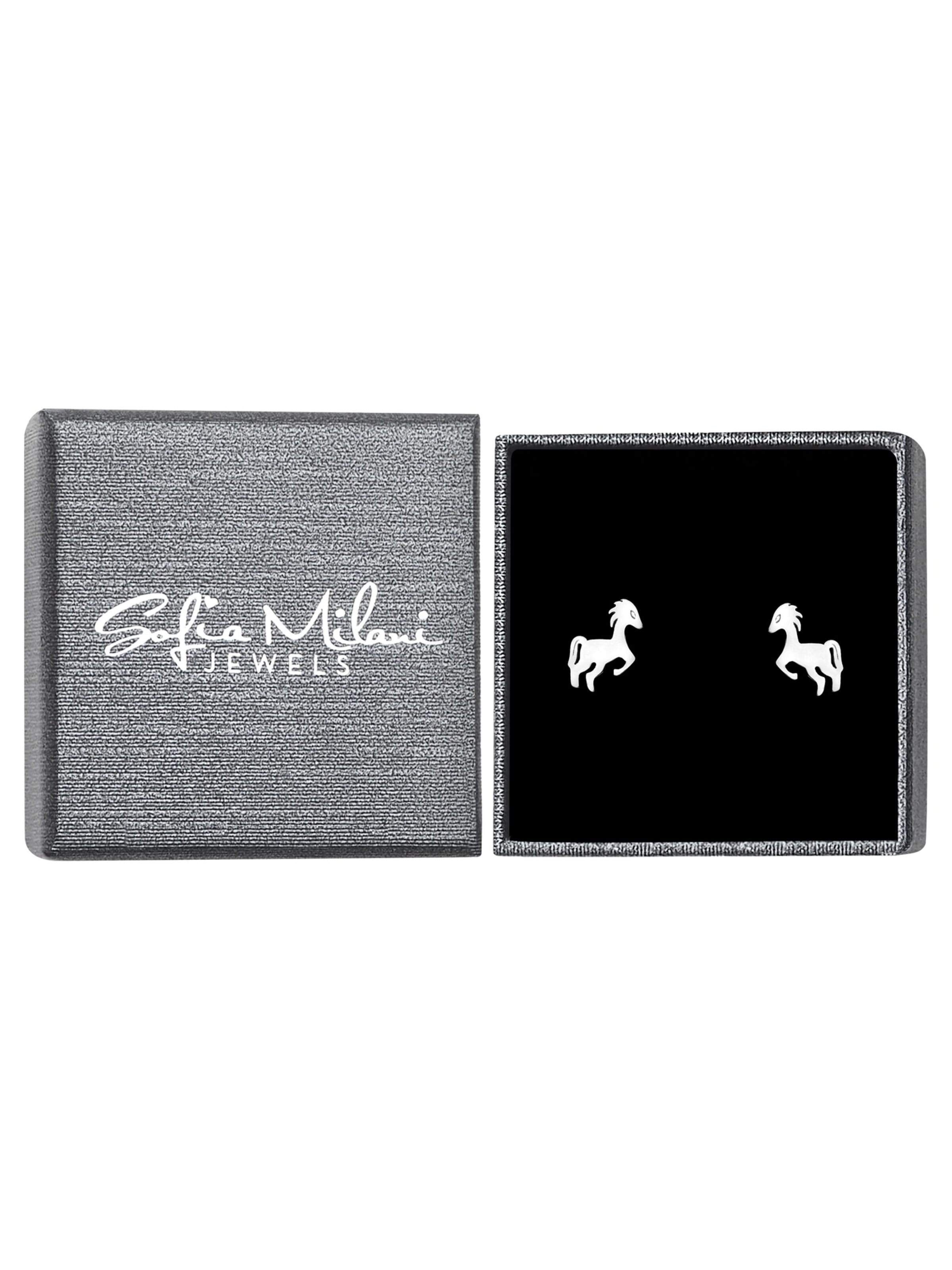 Sofia Milani Earrings 'Horse' in Silver