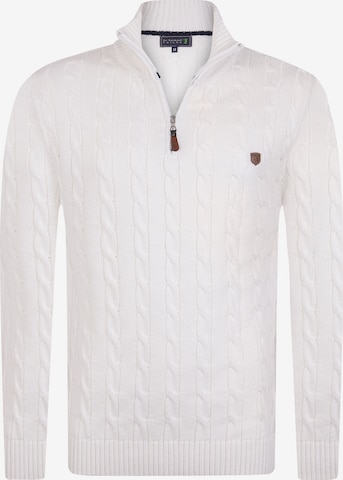 Sir Raymond Tailor Sweater 'Vedo' in White: front