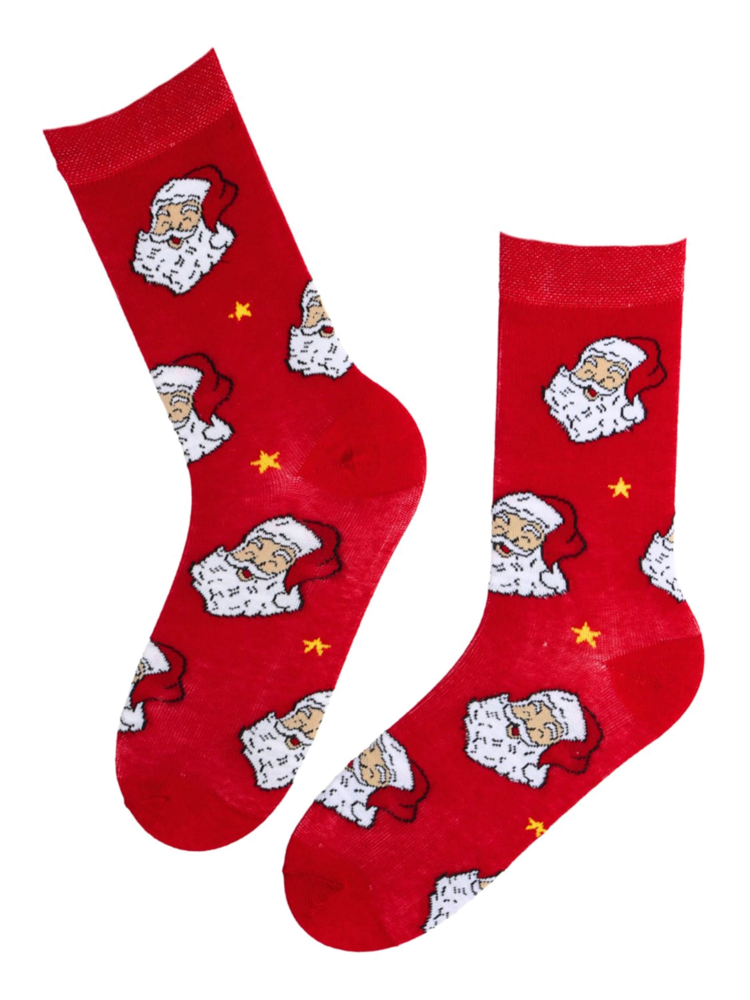 Sokisahtel Chaussettes ''Urmas'' en 40-45 en rouge, Vue avec produit