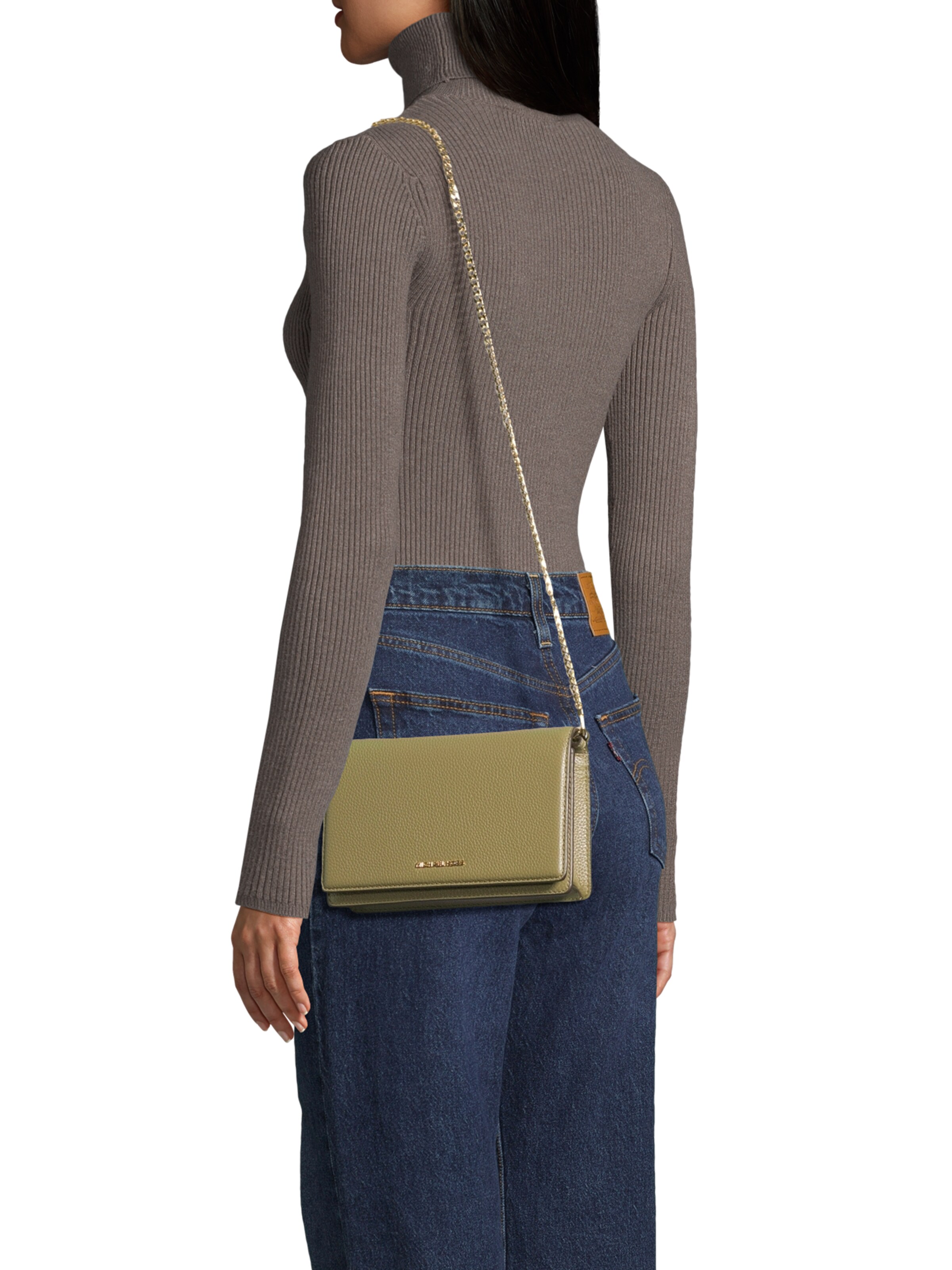 MICHAEL Michael Kors Party táska - zöld: elől