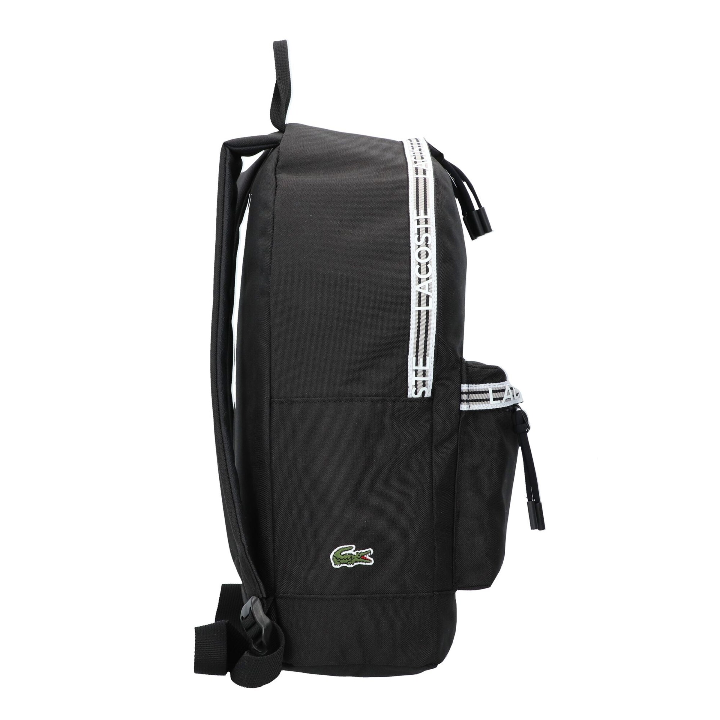 Lacoste black online backpack