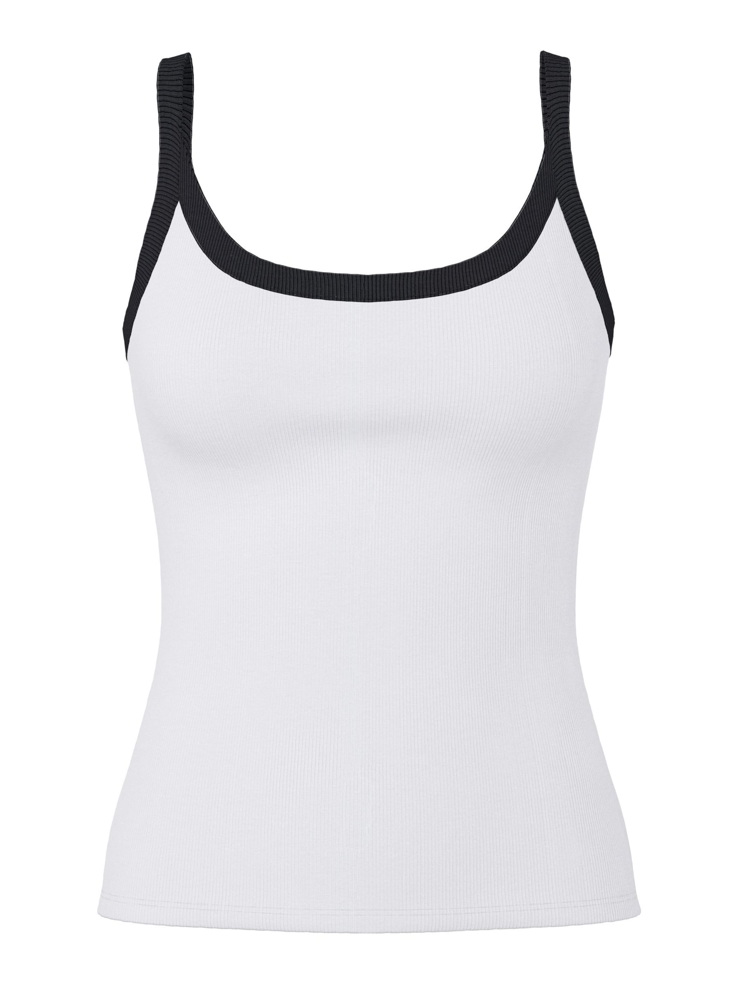 PIECES Top 'PCMay' in Wit: voorkant