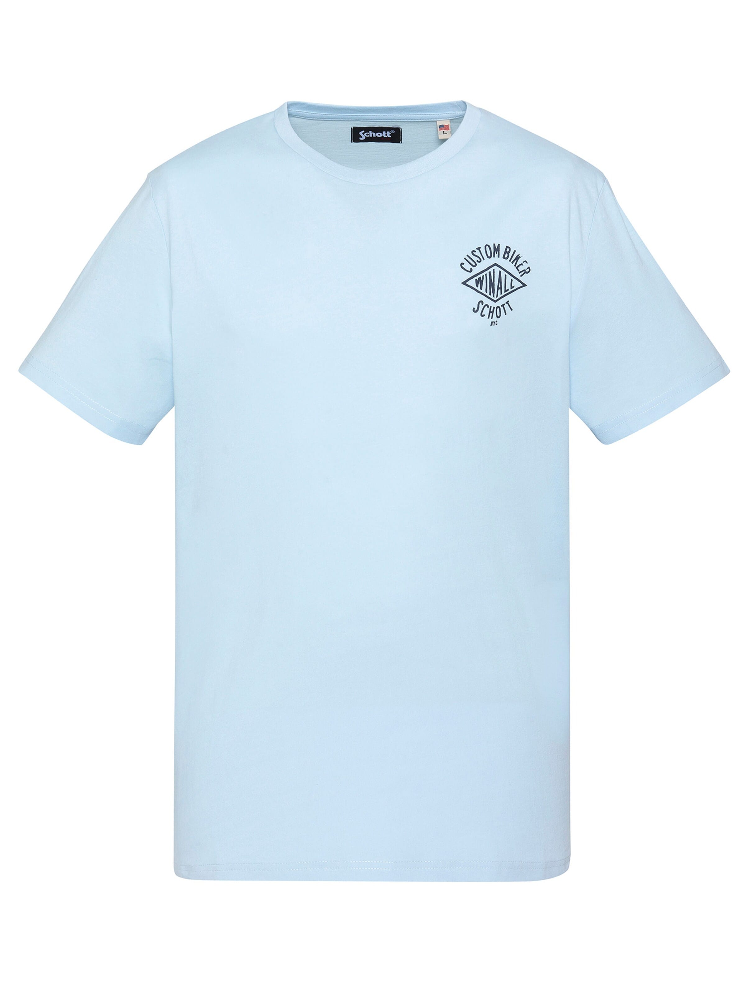 Schott NYC Shirt in Blue: front