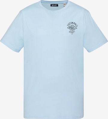 Schott NYC Shirt in Blue: front