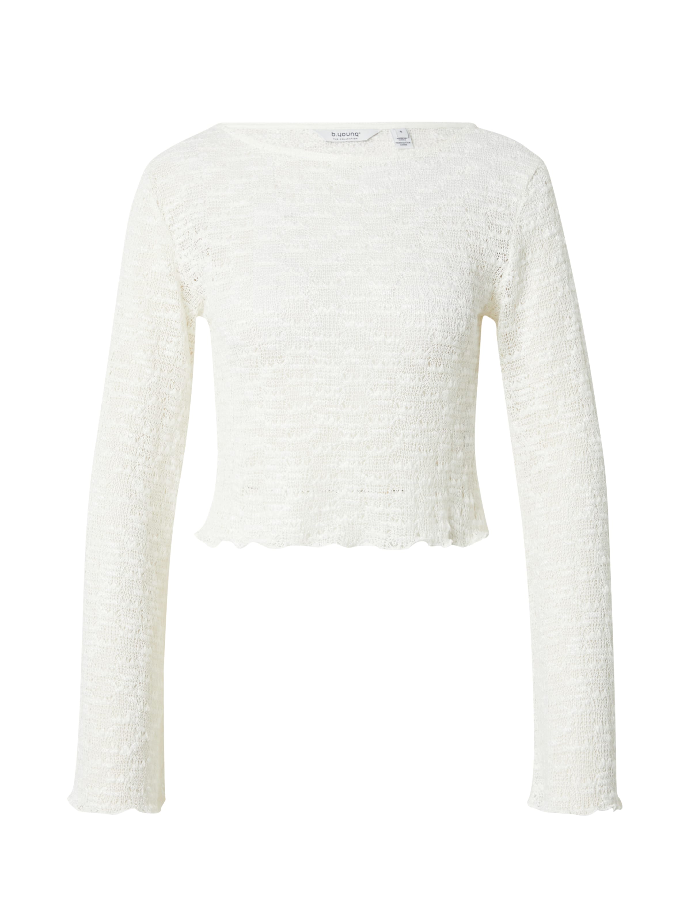Pullover 'ROMEO' di b.young in bianco: frontale
