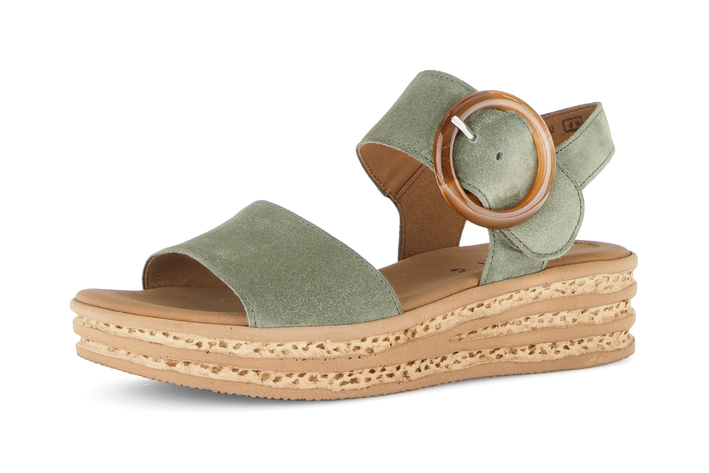 GABOR Sandals in Green: front