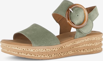 GABOR Sandals in Green: front