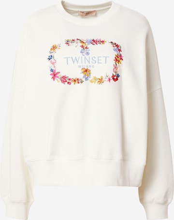 Sweat-shirt 'FELPA' Twinset en blanc : devant